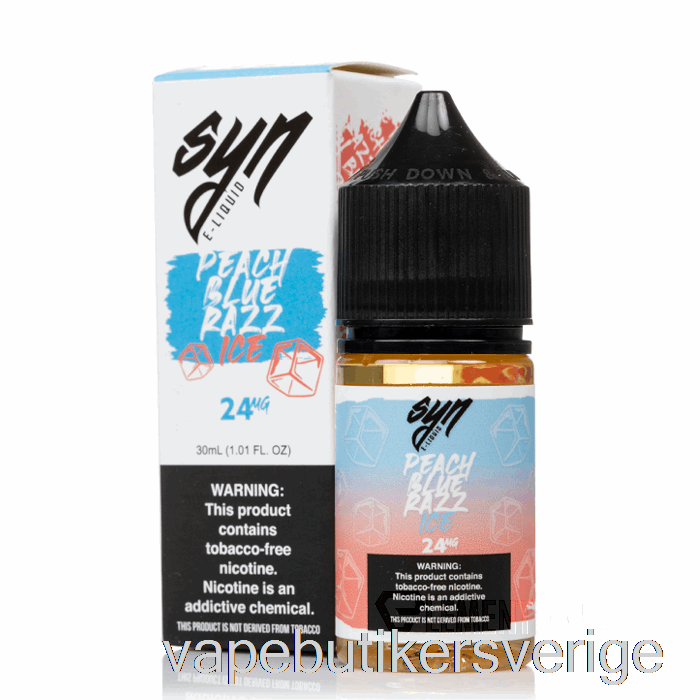 Vape Sverige Is Persika Blå Razz - Syn Salter - 30ml 48mg